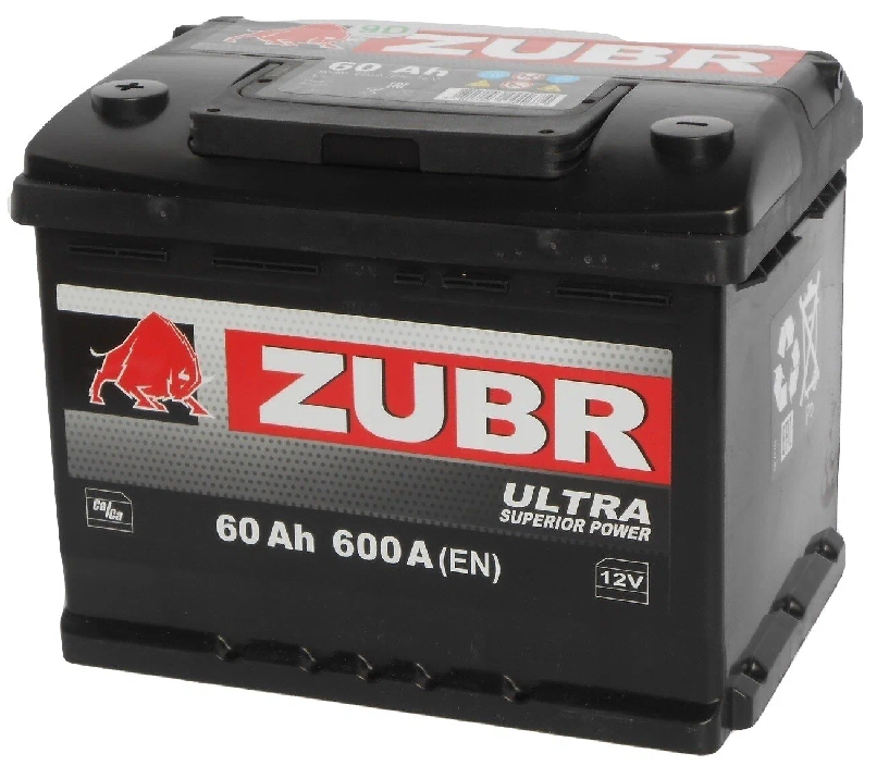 Аккумулятор ZUBR ULTRA 6ст-60 Ач  п.п.