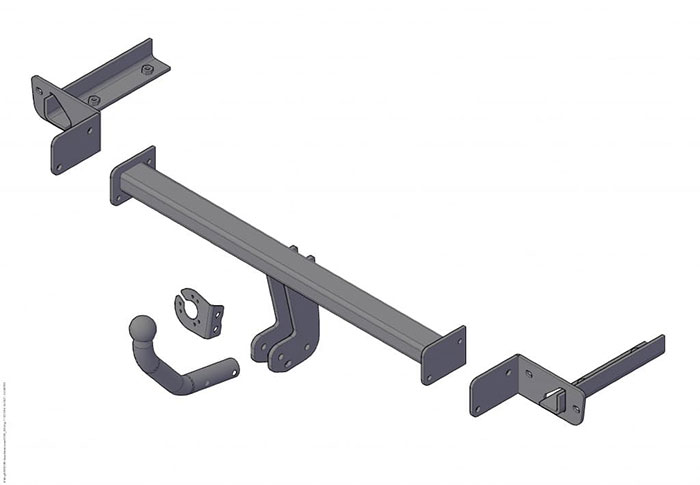Фаркоп Лада Веста (седан,) с 2015, SW унив. с10.2017, Gross c2018, m=900 кг,тип шара-сьем 2180