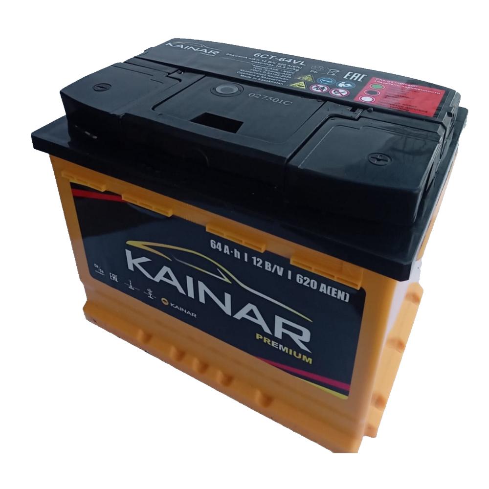 Аккумулятор KAINAR Premium 6ст-64 Ач, о.п.