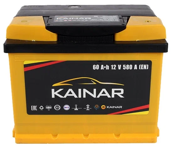 Аккумулятор KAINAR Premium 6ст-60 Ач, о.п.