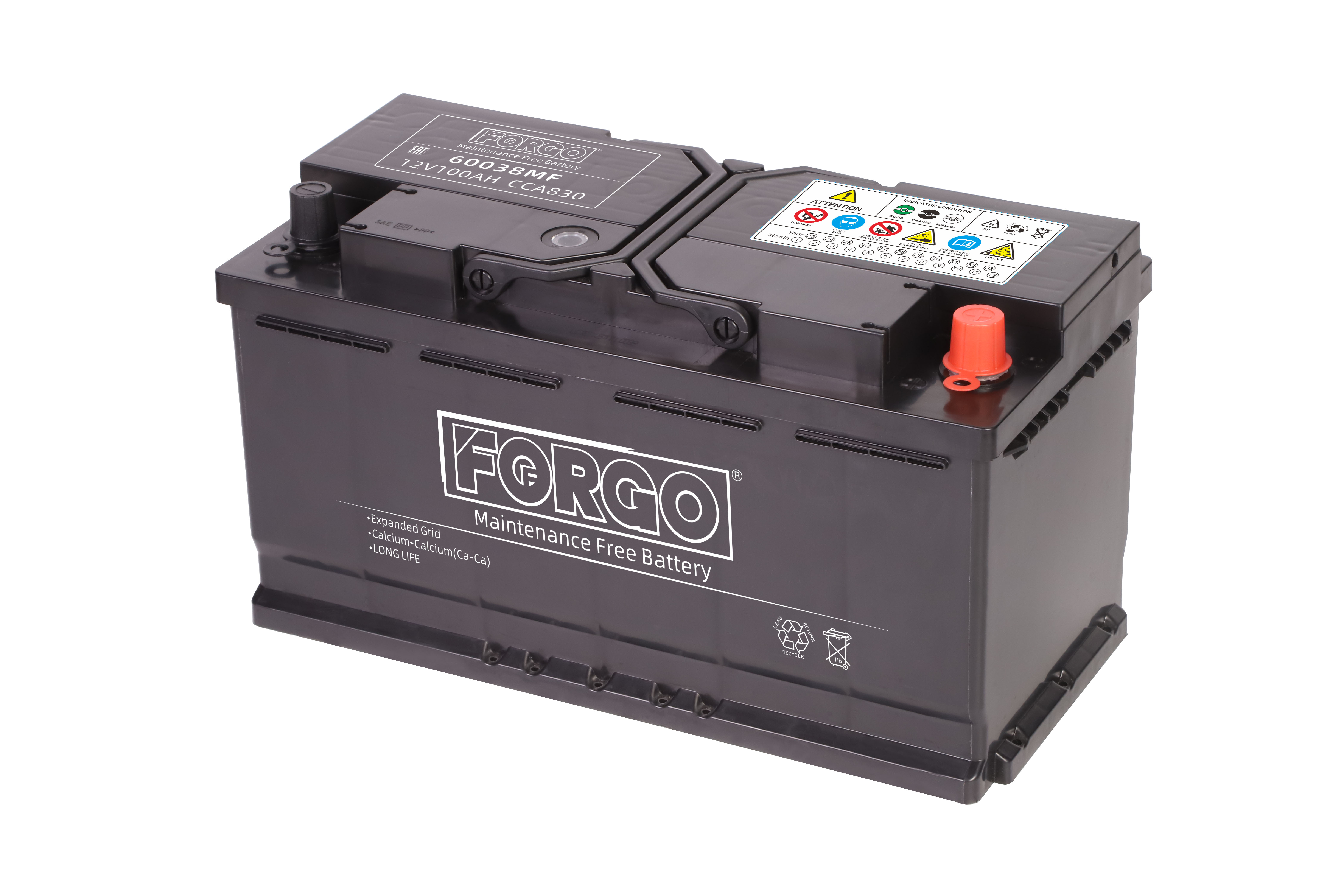 Аккумулятор FORGO 6ст-100 Ач о.п. 60038MF