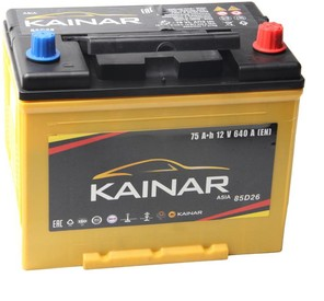 Аккумулятор KAINAR Asia 6ст-75 Ач, о.п.