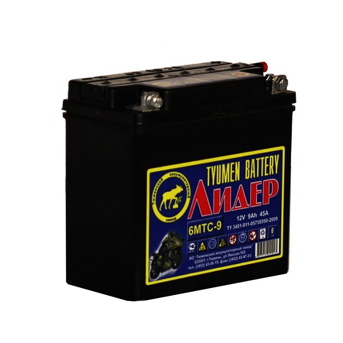 Аккумулятор Лидер 6 мтс 9Ач