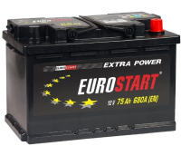 Аккумулятор  EUROSTART Extra Power  6ст-74  о.п. низ