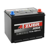 Аккумулятор ZUBR ULTRA Asia 6ст-75 Ач  о.п.