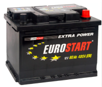 Аккумулятор  EUROSTART Extra Power ASIA  6ст-60  о.п.