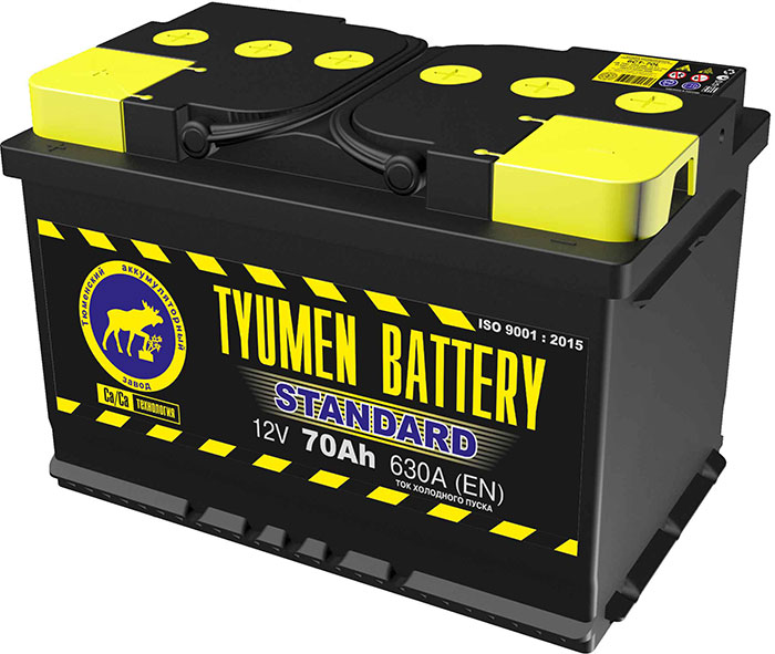 Аккумулятор Тюмень Standart 6ст-70 Ач , о.п.