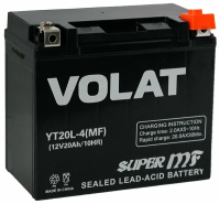 VOLAT 20Ач  YT20L-4 (MF) VOLAT 20Ач  YT20L-4 (MF)