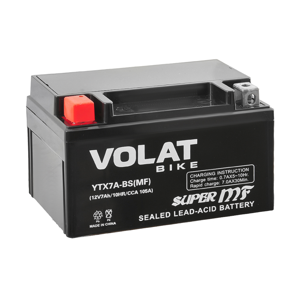 VOLAT 7Ач YTX7A-BS (MF)