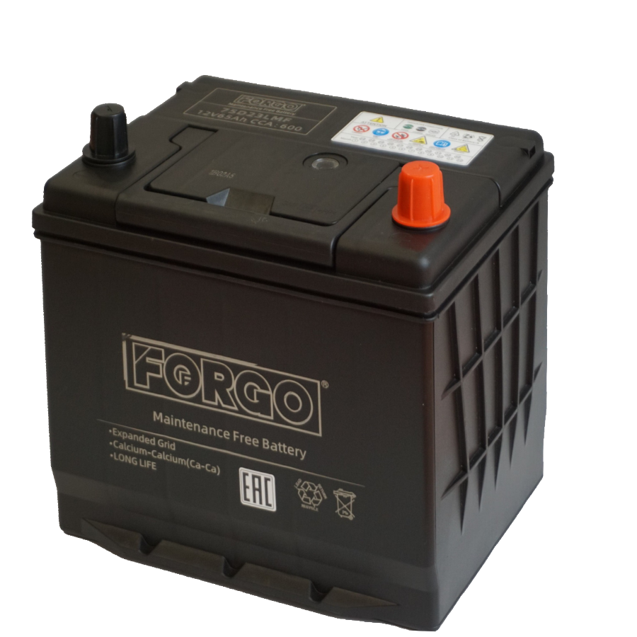 Аккумулятор FORGO 6ст-65 Ач, пуск.ток 600 о.п. азия 75D23LMF