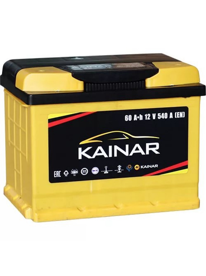 Аккумулятор KAINAR 6ст-60 Ач, п.п.