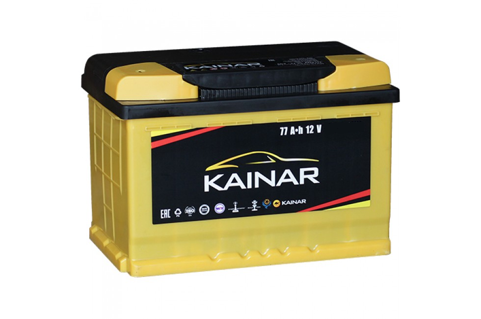 Аккумулятор KAINAR Premium 6ст-77 Ач, о.п.