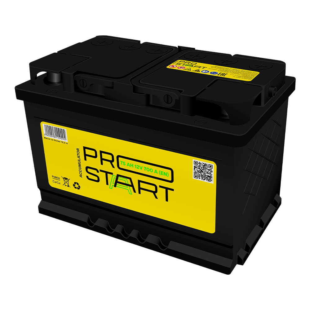 Аккумулятор PRO START 6СТ-75 Ач, п.п.