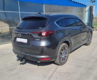 Фаркоп Mazda CX-8 I пок. 2017-2022 дорест. квад  Уникар 15637Е
