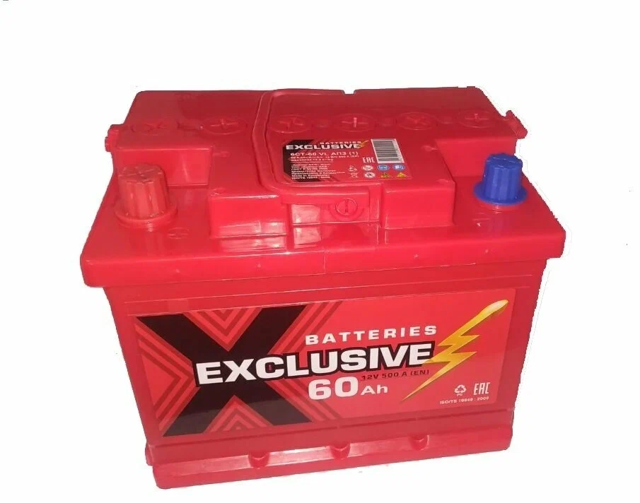 Аккумулятор Exclusive 6ст-60 Ач, п.п.