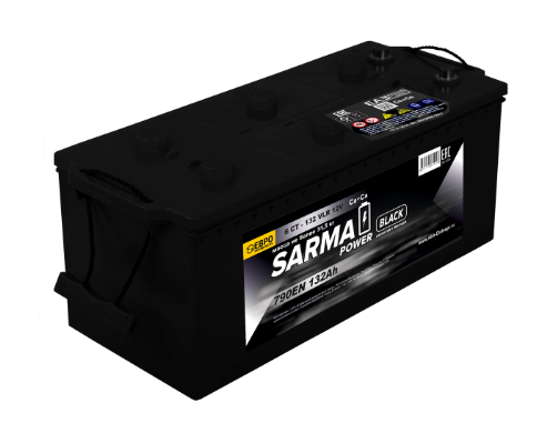 Аккумулятор SARMA power Black 6ст-132 п.п.