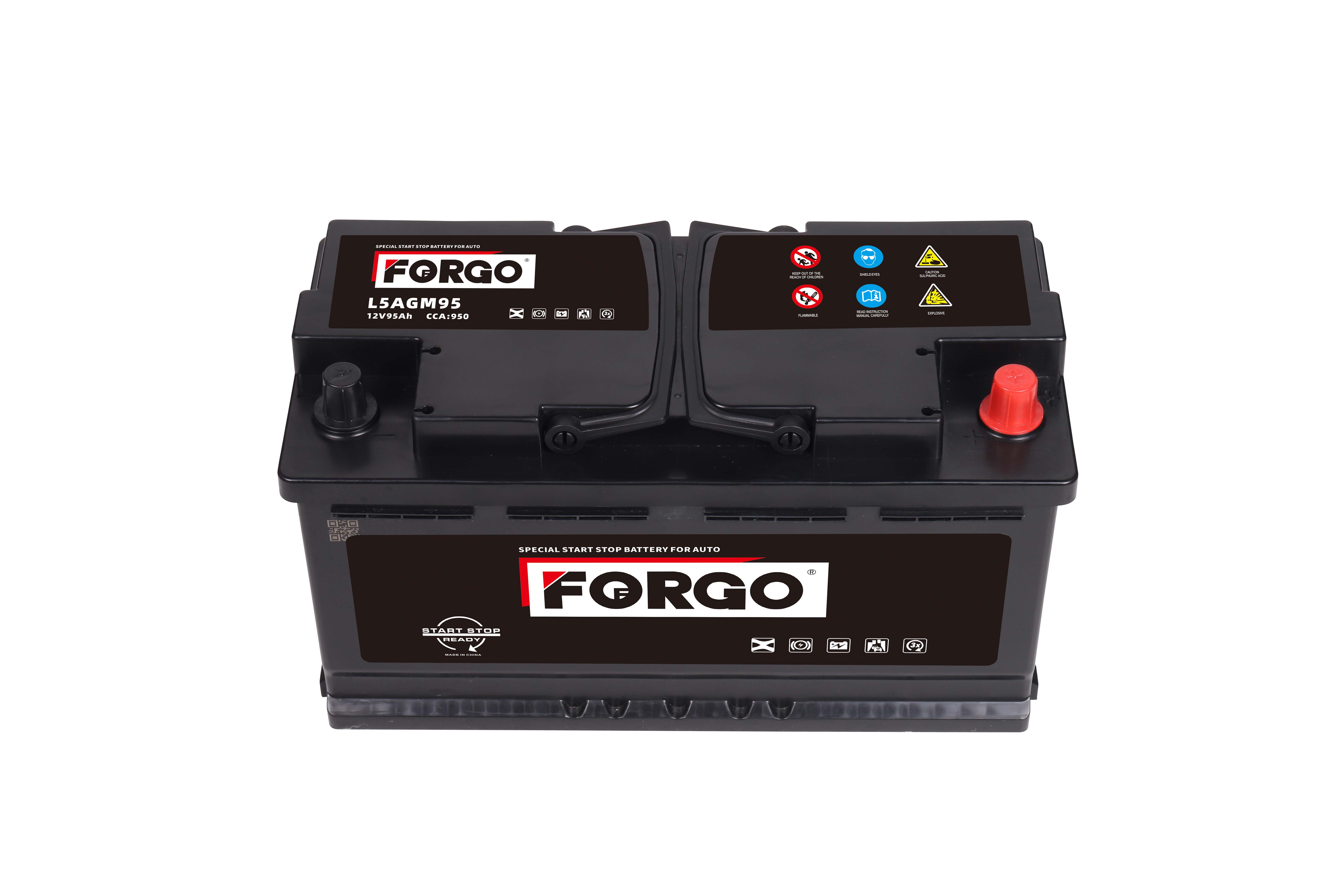Аккумулятор FORGO AGM 6ст-95 Ач о.п.  L5AGM95