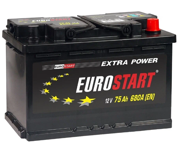 Аккумулятор  EUROSTART Extra Power  6ст-75  о.п.