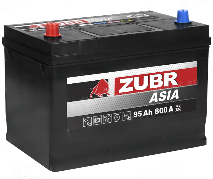Аккумулятор ZUBR ULTRA Asia 6ст-95 Ач  п.п.