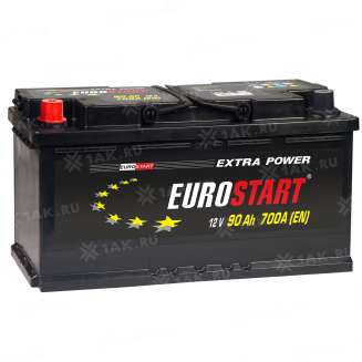 Аккумулятор  EUROSTART Extra Power  6ст-90  п.п.