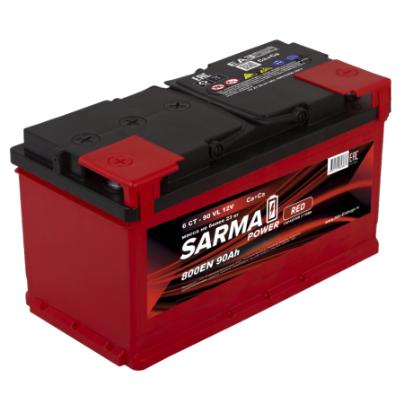 Аккумулятор SARMA power RED 6ст-90 Ач п.п.