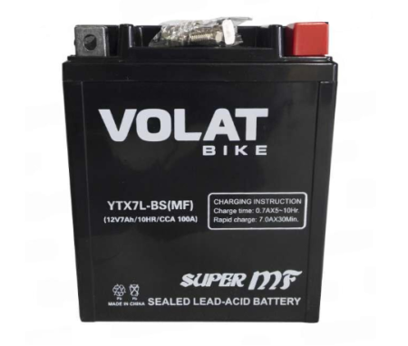 VOLAT 7Ач YTX7L-BS (MF) VOLAT 7Ач YTX7L-BS (MF)