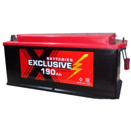 Аккумулятор Exclusive 6ст-190 Ач, п.п. болт утопл