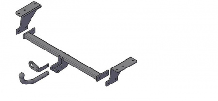 Фаркоп Nissan X-Trail (Т32) 2WD, 4WD c 2014 г.в m=1200 кг,тип шара С (условно сьемн))7712