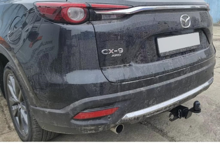 Фаркоп Mazda CX-9 II пок. 2015-,,,  квад  Уникар 15212Е