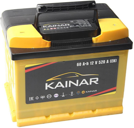 Аккумулятор KAINAR 6ст-60 Ач, о.п.