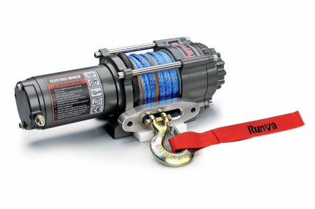 Лебёдка электр. 12V Runva 3500A lbs 1588 кг (синтет. трос) EWP3500ASR