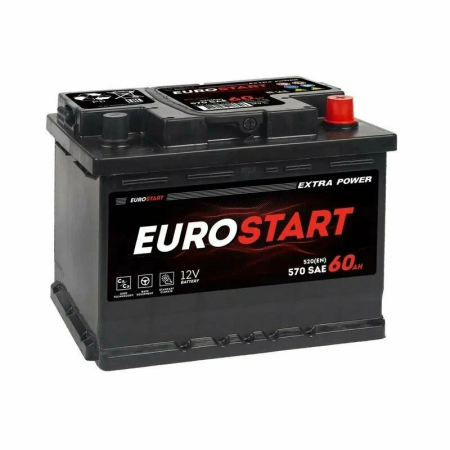 Аккумулятор  EUROSTART Extra Power  6ст-60  о.п.