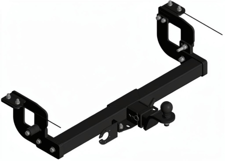 Фаркоп Suzuki Jimny 3 пок (3двер) 2-й рест, кузов ABA-JB23Wс 2012-2019 квадрат  (Уникар) 20764Е