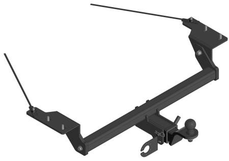 Фаркоп Mitsubishi Airtrek I пок 2002-2005 квадрат  Уникар 27276F