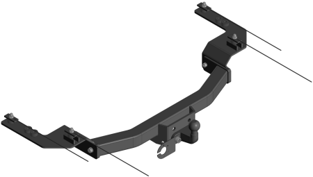 Фаркоп Toyota Land Cruiser 200, Lexus LX 450, 570 на площадке (Уникар) 22098F