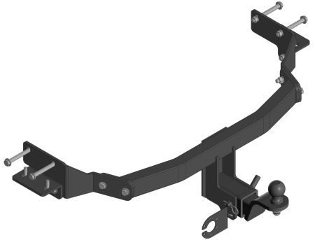 Фаркоп Hyndai Santa Fe 2012-2018, Grand Santa Fe 2013-2018, Kia Sorento 2012-2021 кв.Уникар 12166Е