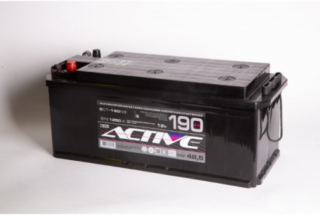 Аккумулятор ACTIVE FROST 6ст-190 Ач, п.п конус