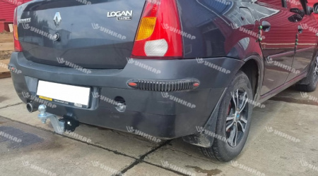 Фаркоп Renault Logan I, II (2005-2014) Sandero 2014-../Stepway II пок. 2014-...квадрат Уникар 18241Е