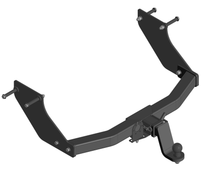 Фаркоп Mitsubishi Delica IV покол., рестайл 1994-2007 г.в.квадрат  (Уникар) 16662Е