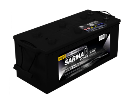 Аккумулятор SARMA power Black 6ст-140 п.п.