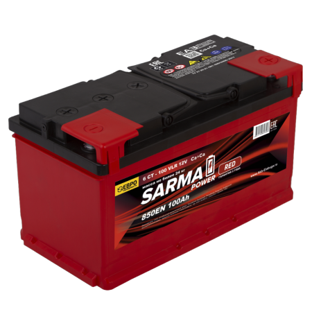 Аккумулятор SARMA power RED 6ст-100 Ач о.п.