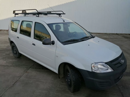 Багажник LADA Largus с боковым ограждением с сеткой на штатные места