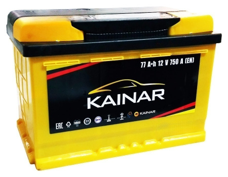 Аккумулятор KAINAR 6ст-77 Ач, п.п.