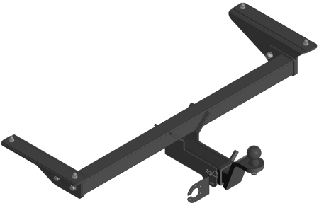 Фаркоп Volkswagen Teramont I пок (дорест) 2016-2020 г.в. квадрат Уникар 18239F