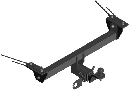 Фаркоп Honda Crossroad II 2007-2010 квад  Уникар 12150А