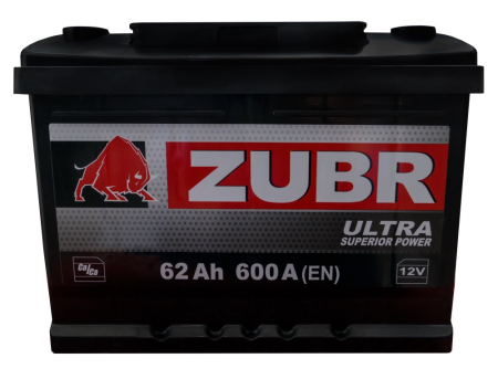 Аккумулятор ZUBR ULTRA 6ст-62 Ач  п.п.