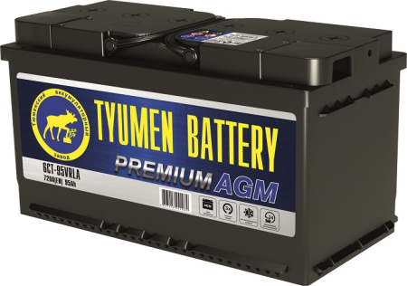 АккумуляторТюмень Premium 6ст-95 Ач, о.п. AGM