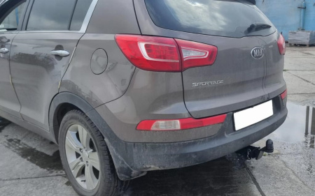 Фаркоп Hyundai ix35 1 пок. 2009-2017г, Kia Sportage III пок. 2010-2016 Шар Е  (Уникар) 12201Е