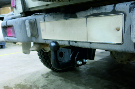 Фаркоп UAZ Hunter (2003-), 469 (1972-1985, 2010-2011), 3151-31512 (1985-2013) шар A, Berg F.6312.001