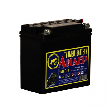 Аккумулятор Лидер 6 мтс 9Ач Аккумулятор Лидер 6 мтс 9Ач